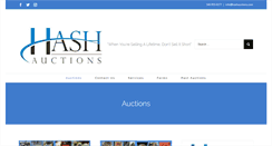 Desktop Screenshot of hashauctions.com