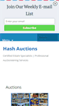 Mobile Screenshot of hashauctions.com